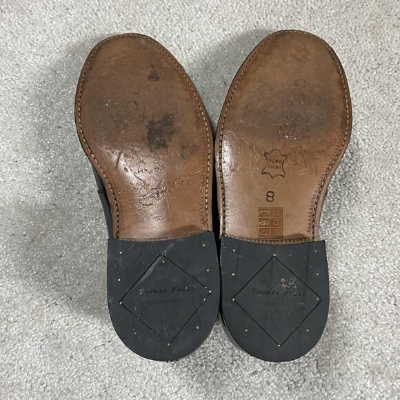 Thomas Foley Of England Shoes Mens Size 8 Black Leather Monk Strap Buckle Dress main image 8